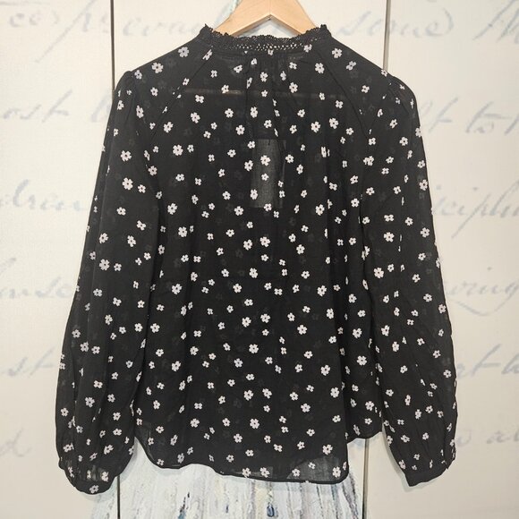 NWT Joie Alain Blouse Size Large Floral Print Long Sleeve - Picture 2 of 9